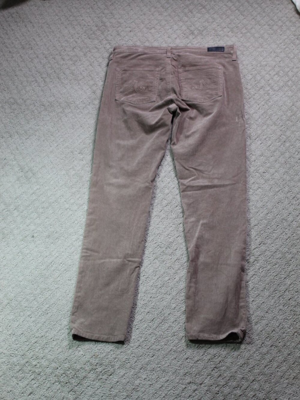 AG Adriano Goldschmied Prima Cigarette Leg Womens 8 Tan Corduroy Pants - Picture 2 of 8